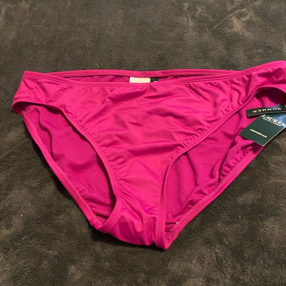 Ralph Lauren Bikini bottom. Magenta color XL  NWT